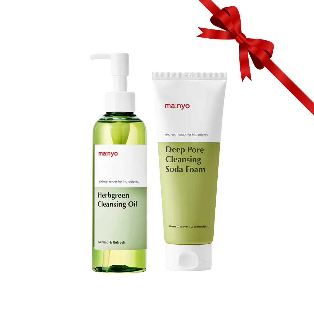 Green Double Cleansing Set (Oil + Foam Cleanser)