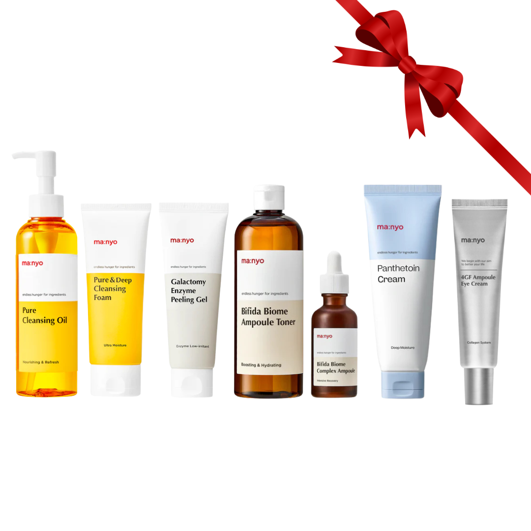 Best Selling Full-Routine Bundle (Cleansing Oil + Cleansing Foam + Toner + Serum + Exfoliator + Cream + Eye Cream)