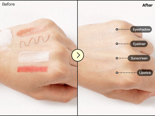 Before vs After using Deep Clear Cleansing Balm