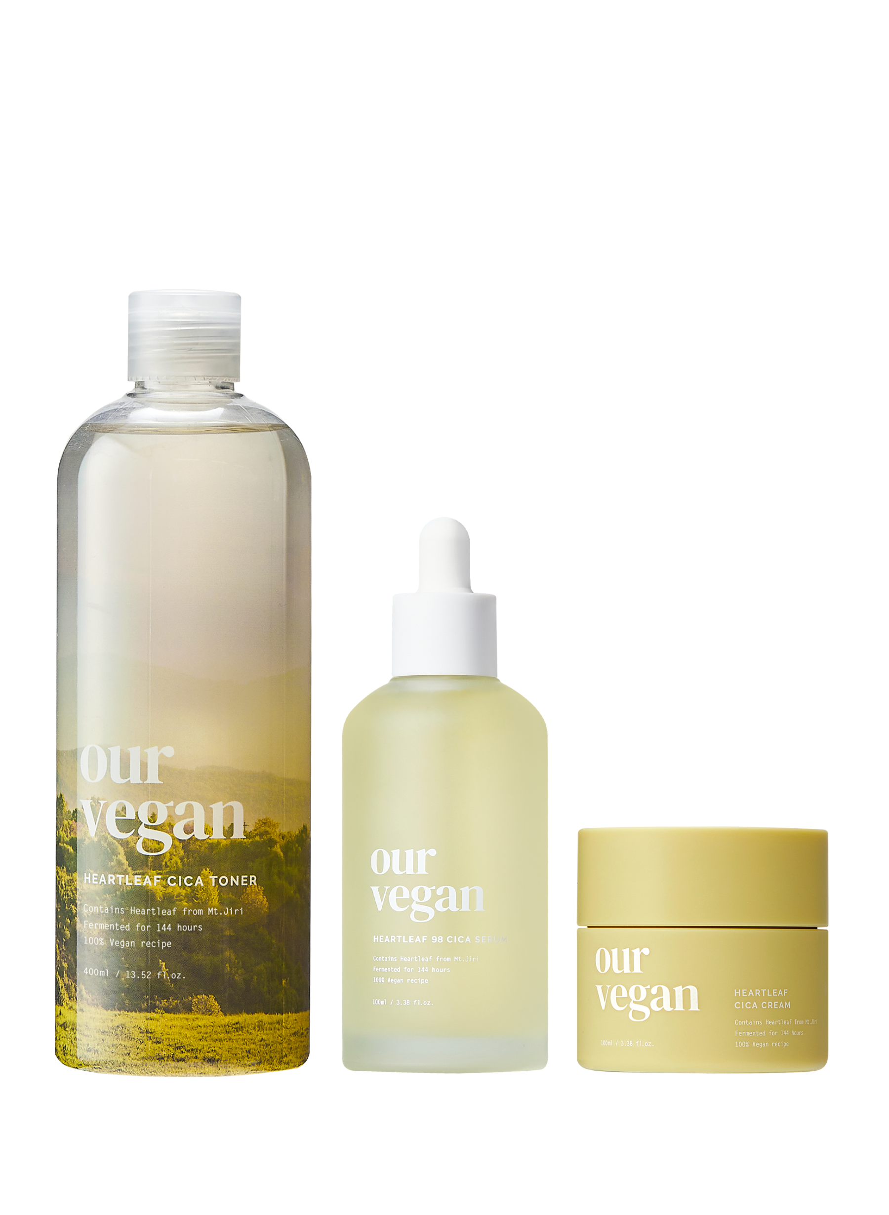 Soothing 3-Step Set (Toner + Serum + Cream)