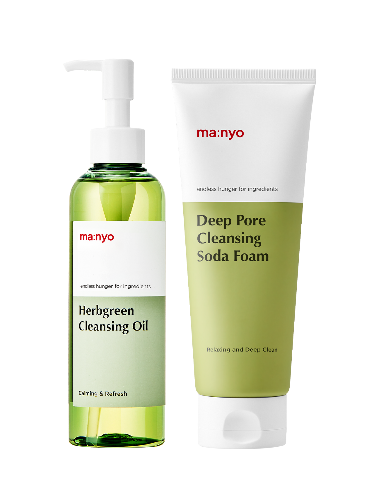 Green Double Cleansing Set (Oil + Foam Cleanser)