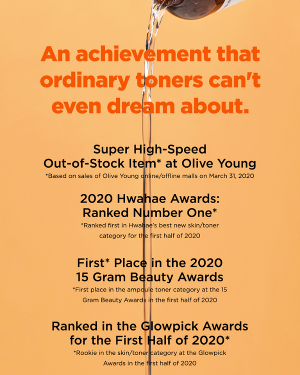 ma:nyo Bifida Biome Ampoule Toner Awards